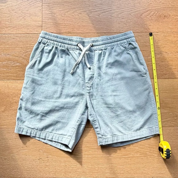 Marine Layer Men's Small Light Gray Canvas Shorts - Picture 4 of 6